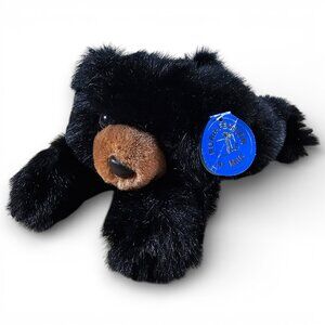 Purrfection by MJC Baby Browser Black Bear Plush Stuffed Toy Vintage 1992 11.5"